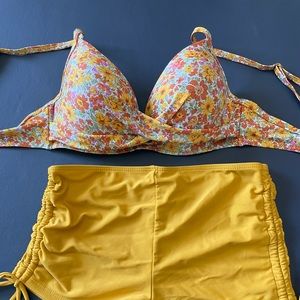 NWOT Women’s boy short bikini